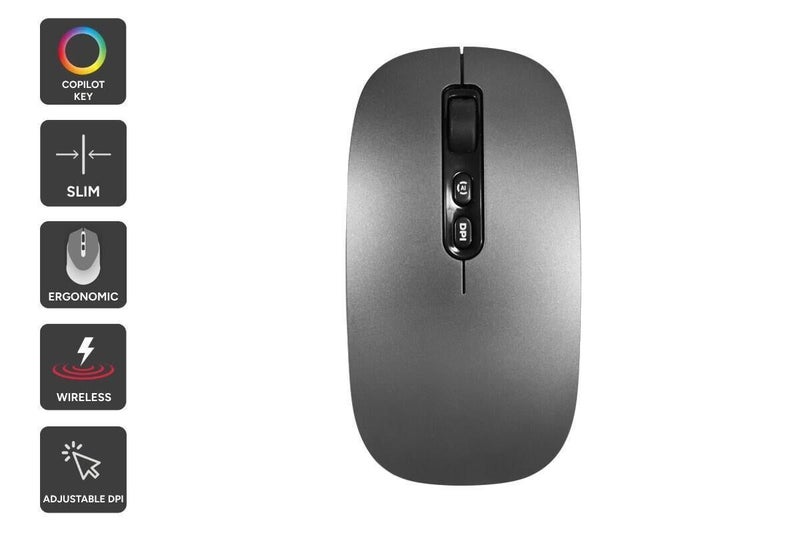 Kogan Low Profile Wireless Mouse with Copilot AI Key Carousel 1