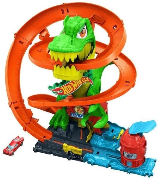 Hot Wheels: City T-Rex Fire Station - Playset Carousel 1
