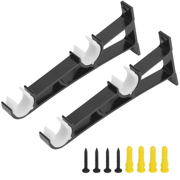 2 Pack Curtain Rod Brackets for Walls, Curtain Rod Holder, Drapery Rod Hold Carousel 1