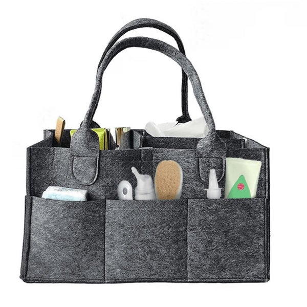 Baby Diaper Caddy Organizer Nursery Basket Set Baby Basket Gift Registry Ba Carousel 1