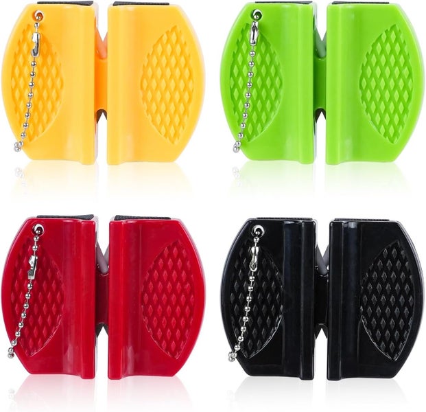 4Pcs Pocket Knife Sharpener, Small Knife Sharpener for Pocket Knives, Coars Carousel 1