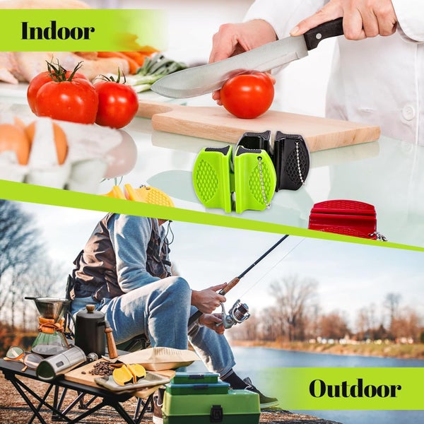 4Pcs Pocket Knife Sharpener, Small Knife Sharpener for Pocket Knives, Coars Carousel 7