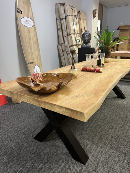 Impressive Large Teak Dining Table Carousel 2