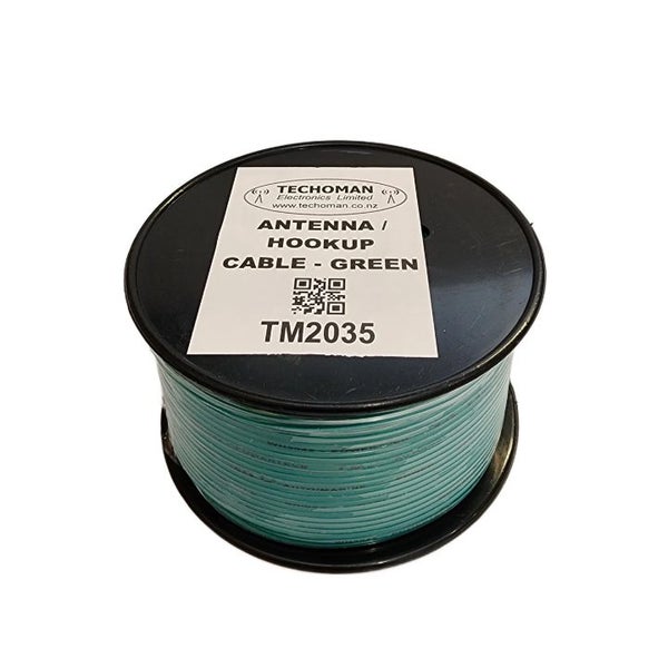 TECHOMAN Green Antenna / Aerial Wire and Hookup Cable DC Maximum 7.5 Amps 100m Carousel 1