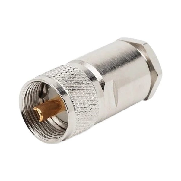 TECHOMAN PL259 Male Clamp Compression Plug for RG-58 RG58 Coaxial Cable Carousel 2