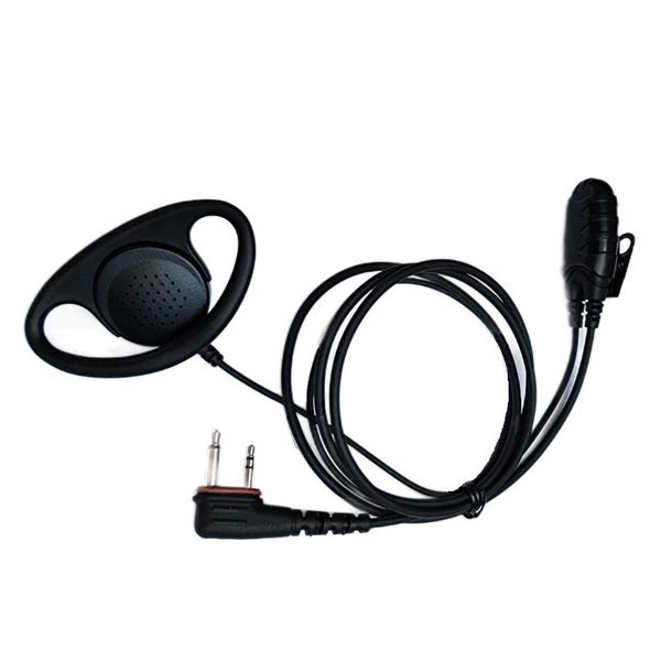 TECHOMAN Earpiece D Type with Lapel Microphone for UNIDEN Walkie Talkies Carousel 1