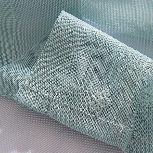 Floral Lace Curtain, Lightweight Lace Window Curtain - Rod Pocket Light-Fil Carousel 7