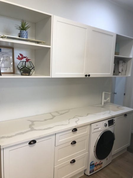 Laundry flatpack incl. internal iron board and laminate benchtop - Pre Order NOW Carousel 1