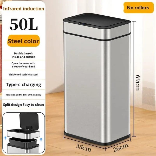 Automatic Sensor Trash Can, Hands-Free Touchless Design Carousel 1