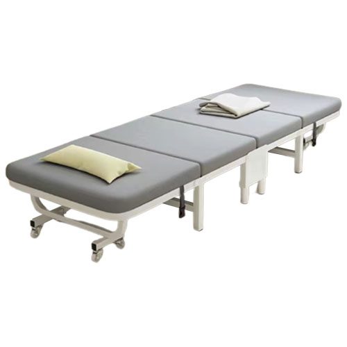 Foldable Bed, greenish grey-White, Versatile? Solved by Idiya! Carousel 1