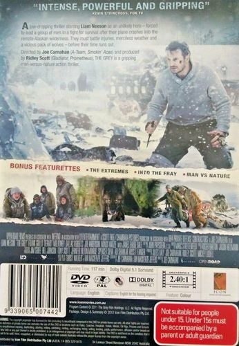 Grey, The - Liam Neeson DVD Region 2 Carousel 2