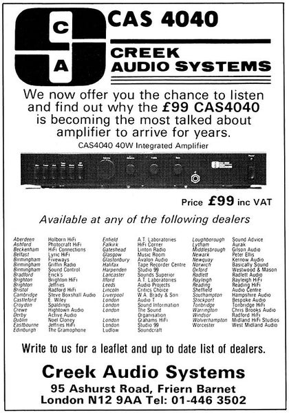 Creek CAS 4040 amplifier Carousel 8