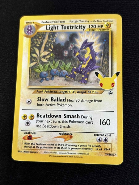 Light Toxtricity SWSH137 Mint / Near Mint Pokemon Promo Card Carousel 1