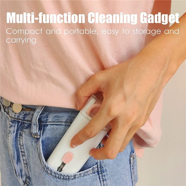 7-in-1 Q6E Multifunctional Cleaner Kit (Pink), For Airpods 3/2/1/Pro, Samsung Carousel 7