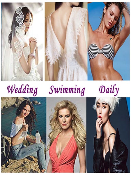 10 Pair Pack Womens Push up Strapless Bra Lift Nipple Covers Self Adhesive Carousel 6