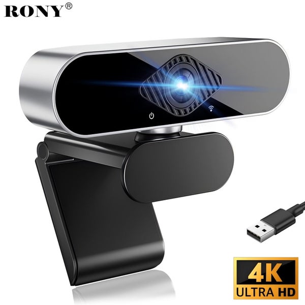 4K Auto Focus USB Webcam: Plug & Play Computer Camera with Noise-Canceling Carousel 1
