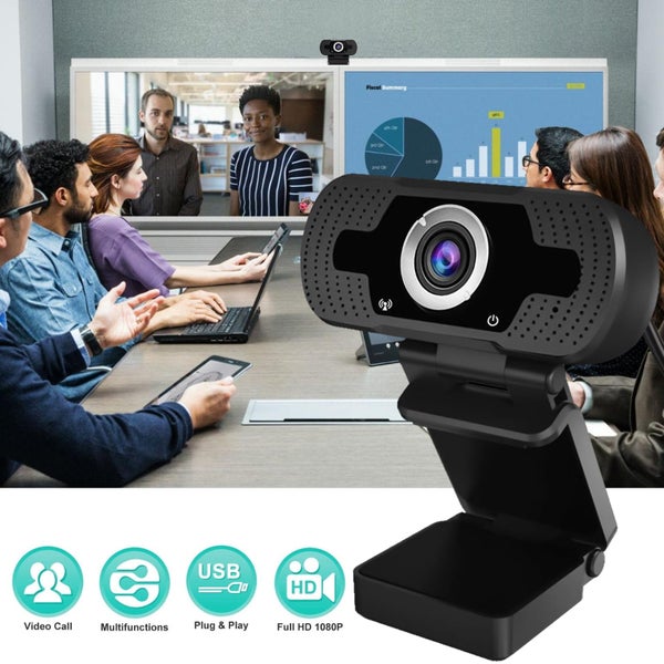 1080P Webcam with Mic, Streaming Computer Web Camera, Full HD USB Laptop We Carousel 1