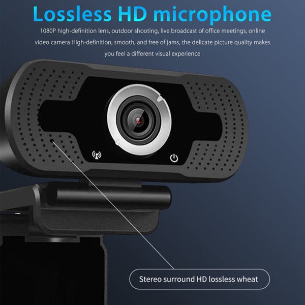1080P Webcam with Mic, Streaming Computer Web Camera, Full HD USB Laptop We Carousel 2