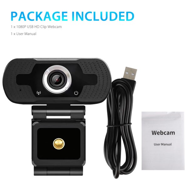 1080P Webcam with Mic, Streaming Computer Web Camera, Full HD USB Laptop We Carousel 9