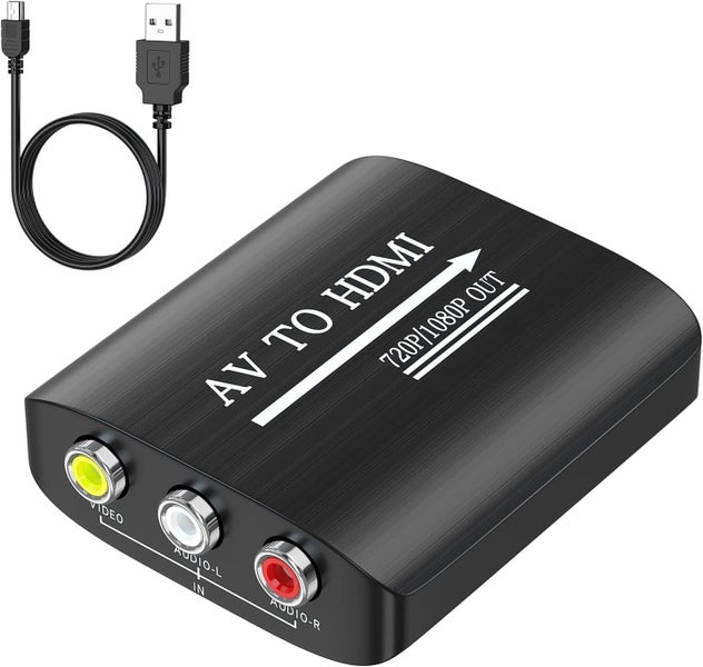 joevernomic AV to HDMI Converter - Supports 720p/1080p for PS1, PS2, PS3, X Carousel 1