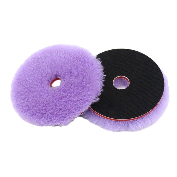 5.5 inch Purple Wool Polishing Pad Car Paint Polishing for Buffer Polisher Carousel 2