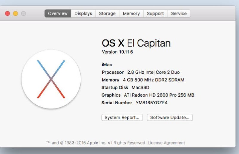 Apple iMac Core 2 Duo 2.8GHGz, 24 inch (Early 2008) SSD Carousel 2