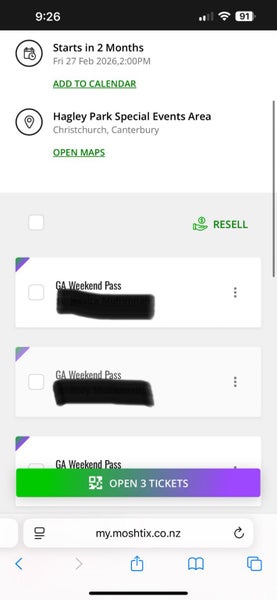 Electric ave GA weekend pass x1 Carousel 2