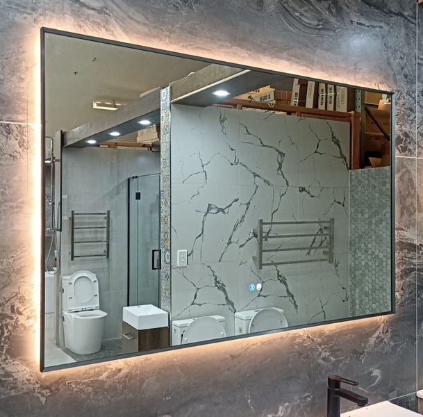 Mirror with LED Light, Rectangular 900mm Metal Frame. More sizes available Carousel 1
