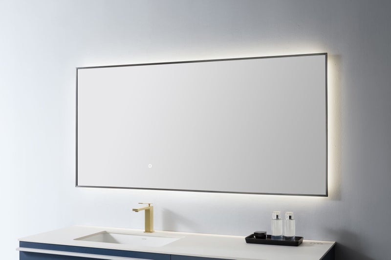 Mirror with LED Light, Rectangular 900mm Metal Frame. More sizes available Carousel 2