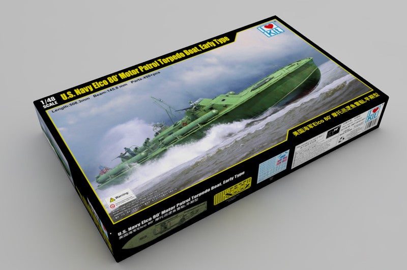 I Love Kit 1/48 Scale US Navy Elco 80' Motor Torpedo Boat Early Type 64802 Pl... Carousel 1