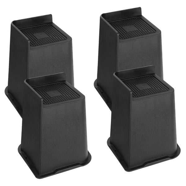 Bed Furniture Risers 4 Inch Lift, Heavy Duty Stackable Bed Elevators for Ta Carousel 1