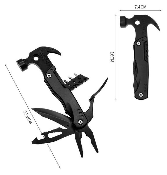 Durable Outdoor 12-In-1 Stainless Steel Camping Hammer Multitool For Surviv Carousel 2