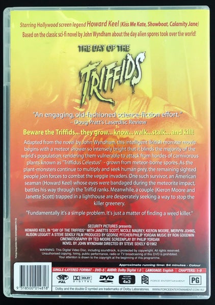 The Day Of The Triffids - dvd. 1963 Cult British Sci-Fi film. AS NEW. Carousel 2