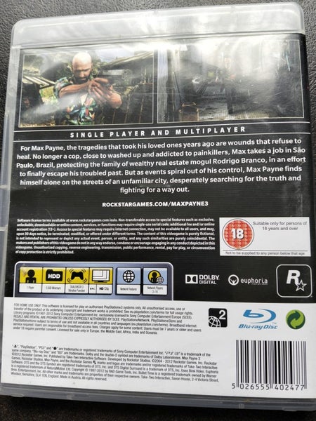 Max Payne 3 PS3 Carousel 3