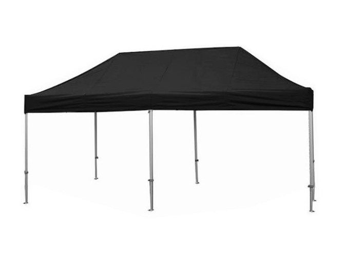 Great White Pop Up Gazebo 3m x 6m Black Carousel 1