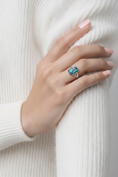 Sterling silver Paua ring Carousel 4