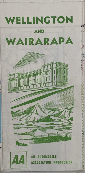 AA ROAD MAP: Wellington and Wairarapa circa 1960s Carousel 1