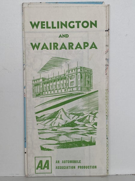 AA ROAD MAP: Wellington and Wairarapa circa 1960s Carousel 2