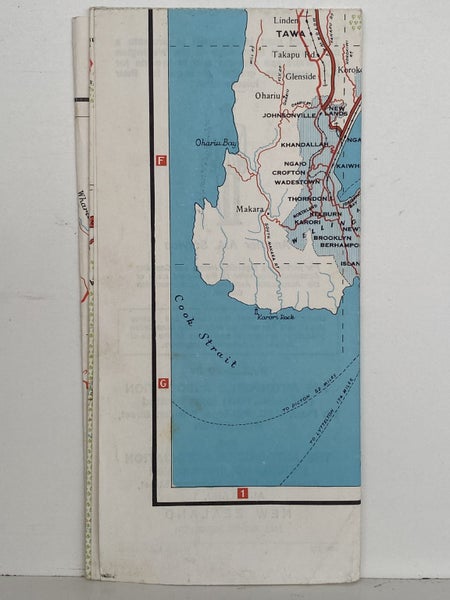 AA ROAD MAP: Wellington and Wairarapa circa 1960s Carousel 3