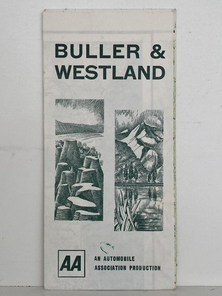 AA ROAD MAP: Buller and Westland District circa 1980s Carousel 2