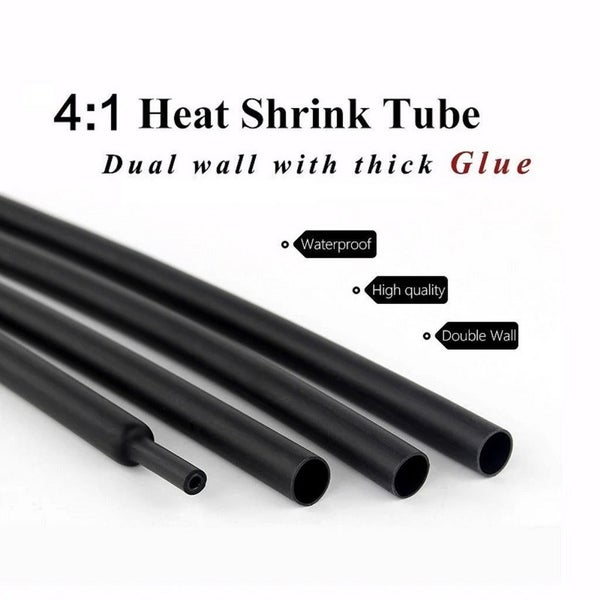 TECHOMAN Heatshrink Tubing with Glue Lining 4:1 - 6mm Diameter 1.0 Metre Carousel 1