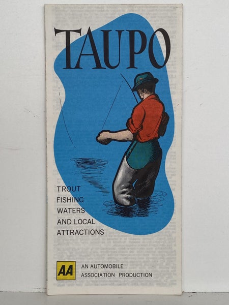 AA ROAD MAP: Taupo Region circa 1980 Carousel 2