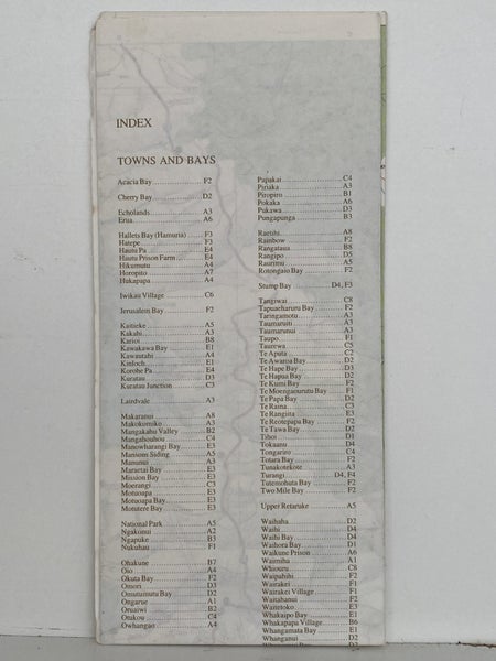 AA ROAD MAP: Lake Taupo and Tongariro National Park circa 1980s Carousel 3