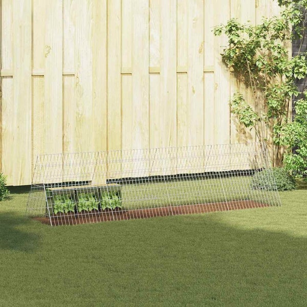 Rabbit Cage Silver 650 X 55 X 55 Cm Galvanised Steel Axbokxxp Carousel 1