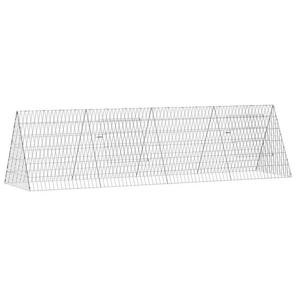 Rabbit Cage Silver 650 X 55 X 55 Cm Galvanised Steel Axbokxxp Carousel 2