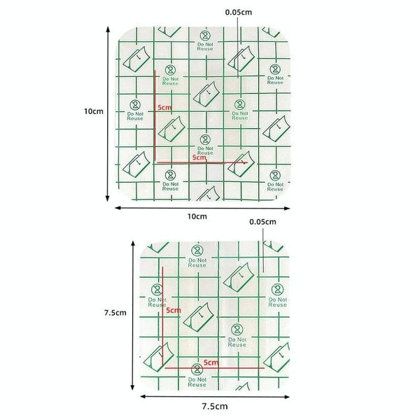 Self Adhesive Hydrocolloid Heel Blister Patch 50 Pack 7.5X7.5Cm Carousel 2