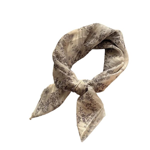 Elosung Black And White Versatile Patterned Square Scarf | 65X65cm Lightweight P Carousel 1