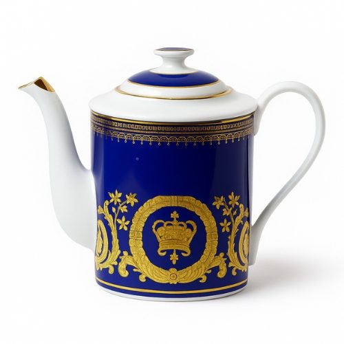 Sanduze Sapphire Crest Coffee Pot – Teapot Carousel 1