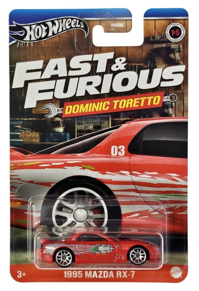$1 RESERVE Hot Wheels Fast and furious 1995 Mazda Rx7 Dominic Toretto Car Carousel 1