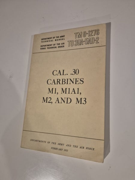 original 1953 M1 Carbine manual (TM 9-1276) Carousel 2